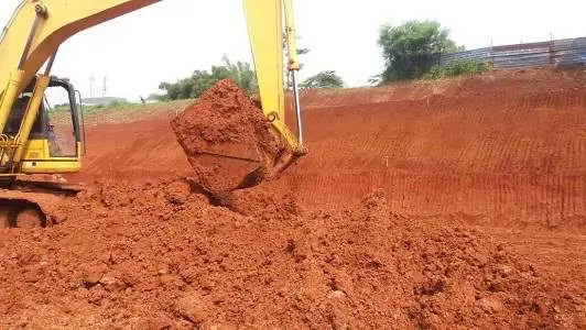 Landfilling requires heavy equipment